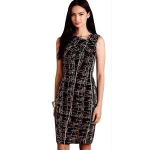 Byron Lars London Lights Sheath Dress Womens 12 Cocktail Formal Event Black Y2K